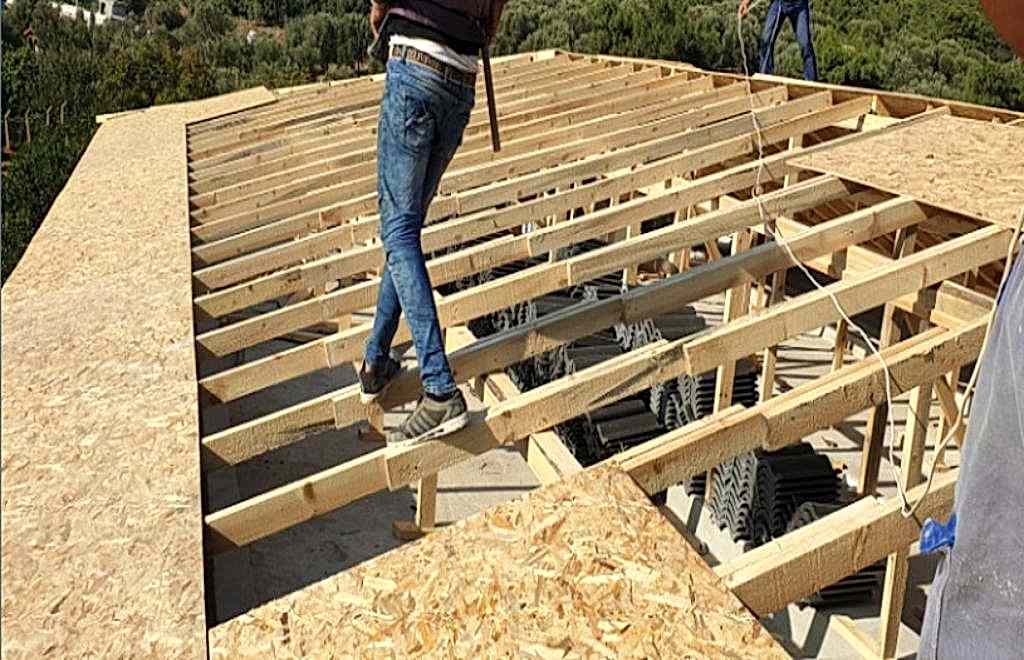 değirmendere ahşap çatı oturtma